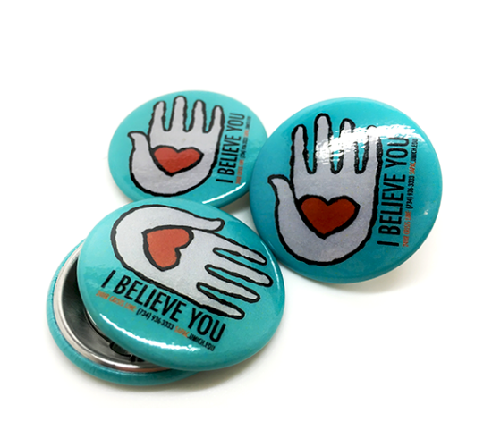 1 Round Custom Printed Button Magnets - Just Buttons