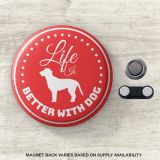 4″ Round Clothing Magnet