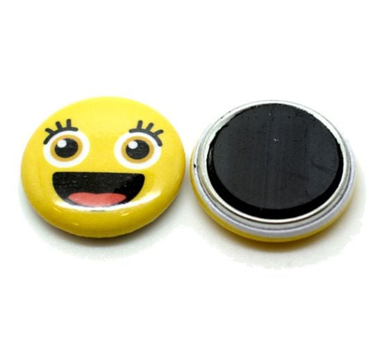 1 Round Custom Printed Button Magnets - Just Buttons