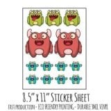 8.5″ x 11″ Sticker Sheet