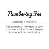 Numbering fee listing